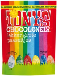 Chocolade Tony's paaseitjes pouch zak 230 gram