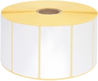 Labeletiket IEZZY Zebra 800262-125 57x32mm 25mm wit permanent 2100st