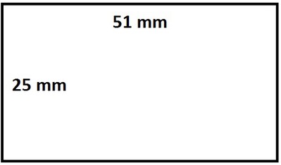 Labeletiket IEZZY Zebra 880199-025D 51x25mm 25mm wit permanent 2580st-2