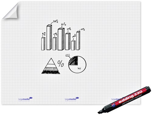 Magic-Chart Legamaster flipchart XL 90x120cm wit met ruit 15 vel-3