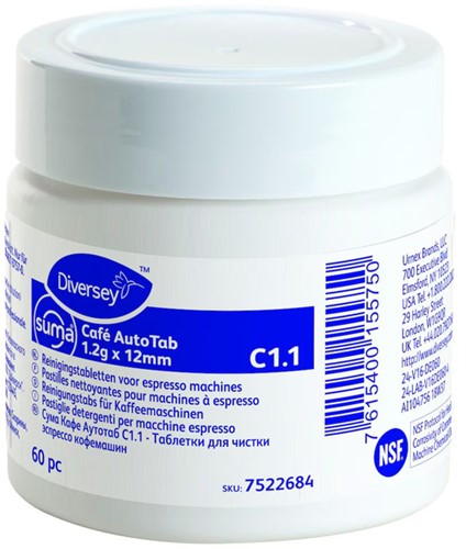 Reinigingstabletten Suma Café AT 1,2g 60 stuks