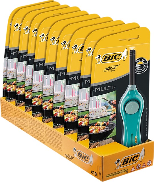 Aansteker BIC megalighter U140 multi assorti bij Kieft All Office