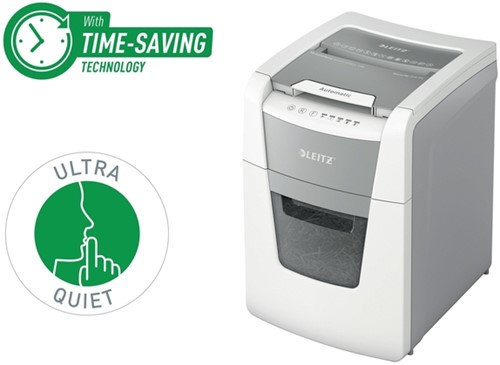 Papiervernietiger Leitz IQ Auto+ Small Office 100 P4 snippers 4x28mm-7