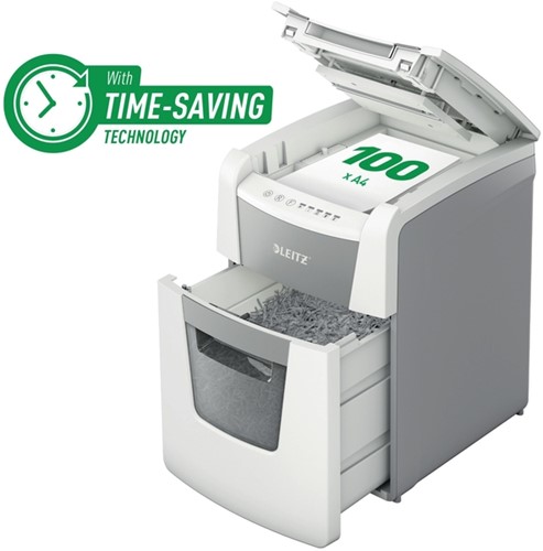Papiervernietiger Leitz IQ Auto+ Small Office 100 P4 snippers 4x28mm-9