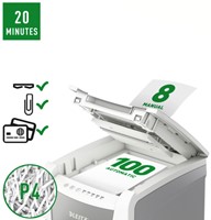 Papiervernietiger Leitz IQ Auto+ Small Office 100 P4 snippers 4x28mm-3