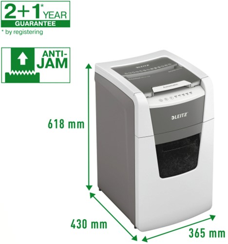 Papiervernietiger Leitz IQ Auto+ Office 150 P4 snippers 4x28mm-1