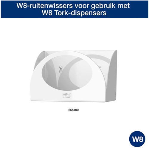 Reinigingsdoek Tork W8 Premium 1-laags 40 vel blauw 194450-1