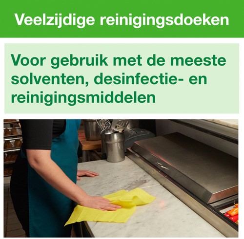 Reinigingsdoek Tork W8 Premium 1-laags 40 vel geel 194650-2