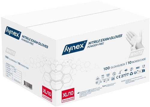 Handschoen Hynex nitril XL wit 3.5g 100 stuks-3