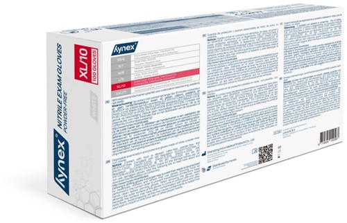 Handschoen Hynex nitril XL wit 3.5g 100 stuks-1
