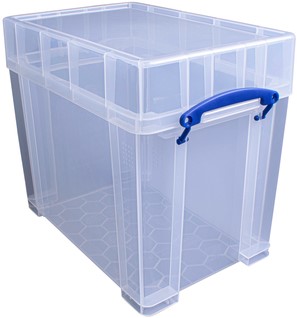 Opbergbox Really Useful 19 liter 395x255x330mm transparant wit