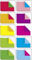 Vouwblaadjes Folia 80gr 15x15cm 50 vel 2-zijdig 10 duo kleuren-2