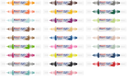 Acrylmarker edding e-5400 3D double liner zacht mint-3