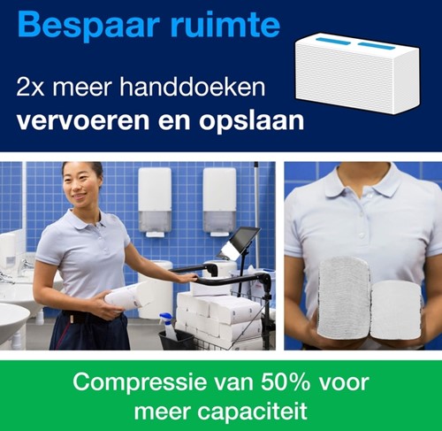 Handdoek Tork H5 PeakServe Universal 1-laags 201x225mm 12x410 vel wit 100585-3