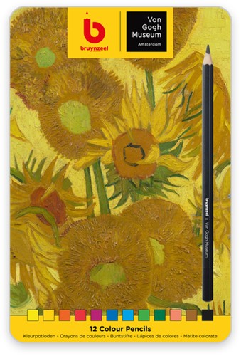 Kleurpotlood Bruynzeel Van Gogh Museum blik à 12 kleuren