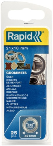 Zeilringen Rapid Ø21x10mm 25 stuks