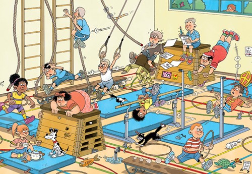 Puzzel Jan van Haasteren Junior Apenkooien 240 stukjes-1