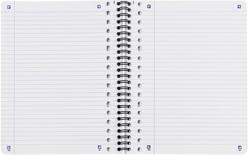 Collegeblok Oxford School A5+ lijn 17-gaats 160 pagina's 80gr zwart-2