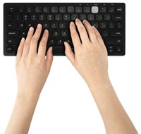 Toetsenbord Kensington dual draadloos compact zwart-3