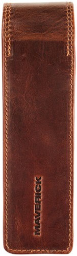 Pennenetui Maverick The Original 2-delig leer bruin-3