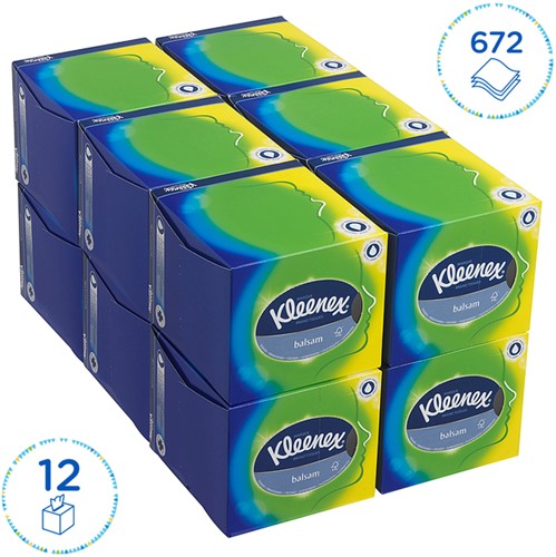 Facial tissues Kleenex kubus 3-laags 56 vel wit 8825-2