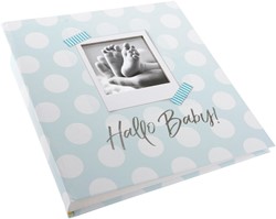 Babyfotoalbum Hallo Baby mint/blue