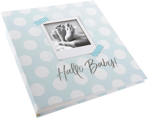 Babyfotoalbum Hallo Baby mint/blue