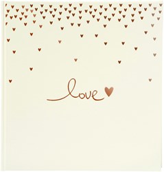 Trouwplakalbum Raining Hearts peach