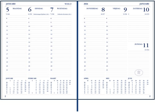 Agenda 2027 Ryam Weekplan Plus Mundior groot letter 7dagen/2pagina's assorti-1