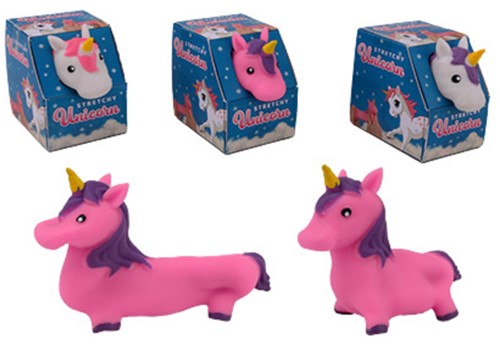 Stretch eenhoorn in display, 3 ass