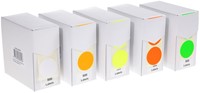 Etiket Rillprint 25mm 500st op rol fluor oranje-4