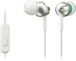 Oortelefoon Sony in-ear EX110 9mm wit