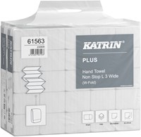 Handdoek Katrin Plus w-vouw 3-laags 240x320mm 25x90 vel wit 61563-2