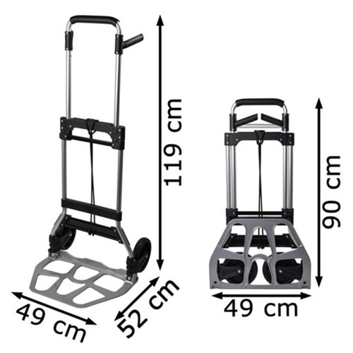 Steekwagen Pavo opvouwbaar aluminium 120kg-2