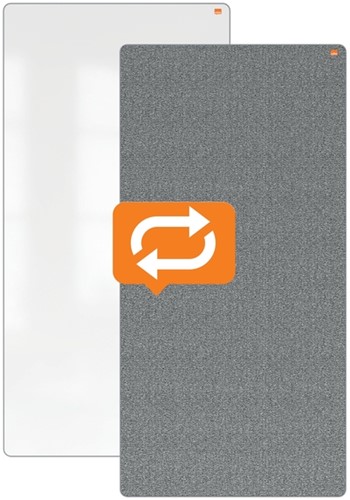 Draagbaar whiteboard en memobord Nobo move & meet 1800x900mm-14