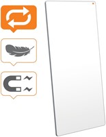 Whiteboard Nobo Move & Meet 90x180cm grijs-1