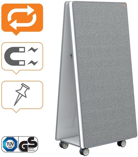 White- en Memobord systeem Nobo Move & Meet 90x180cm-4