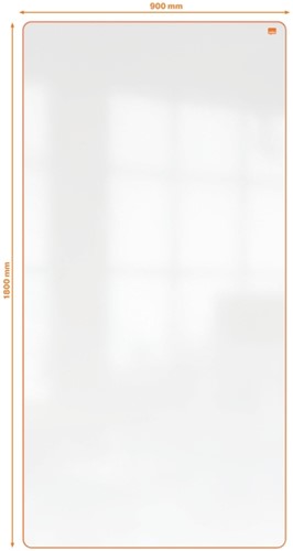 Whiteboard Nobo Move & Meet 90x180cm oranje-5