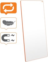 Whiteboard Nobo Move & Meet 90x180cm oranje-4