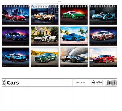 Kalender 2027 Helma 365 31.5x45cm autos-2