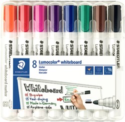Whiteboardmarker Staedtler Lumocolor 351 set à 8 stuks assorti