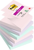 Memoblok Post-it Z-Notes R330 Super Sticky 76x76mm Soulful 6 stuks
