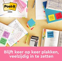 Memoblok Post-it 654 76x76mm roze 6 stuks-1