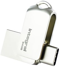 USB-stick Integral 3.0 USB-360-C Dual 64GB-2