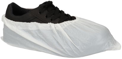 Schoenovertrek CMT 70mu geruwd maat 36-46 CPE wit 50 stuks