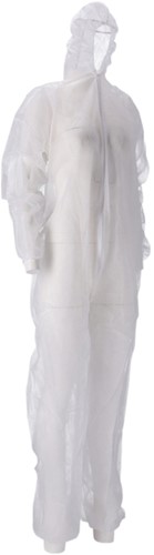 Overall CMT L non-woven ritssluiting PP wit 50 stuks-1