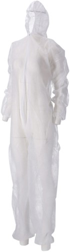 Overall CMT M non-woven ritssluiting PP wit 50 stuks-2