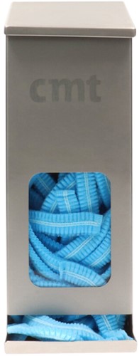 Haarnet CMT clip non-woven L 53cm met detectie strip PP blauw 100 stuks-3