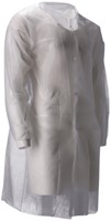 Bezoekersjas CMT M non-woven drukknopen 104cm lang PP wit 100 stuks-2