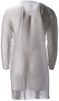 Bezoekersjas CMT M non-woven drukknopen 104cm lang PP wit 100 stuks-1